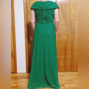 Vintage Chadwick’s Green Tulle Gown Dress, Size 2P